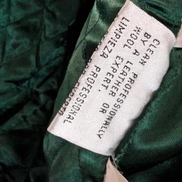 New York Jets Vintage Wool Blend Jacket with Real Leather Sleeves - Picture 8 of 9